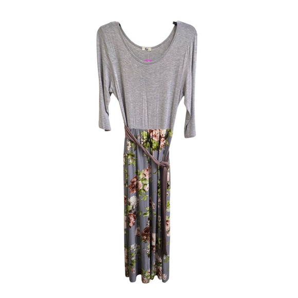 Good M Gray floral Egy Dress - Picture 1 of 1
